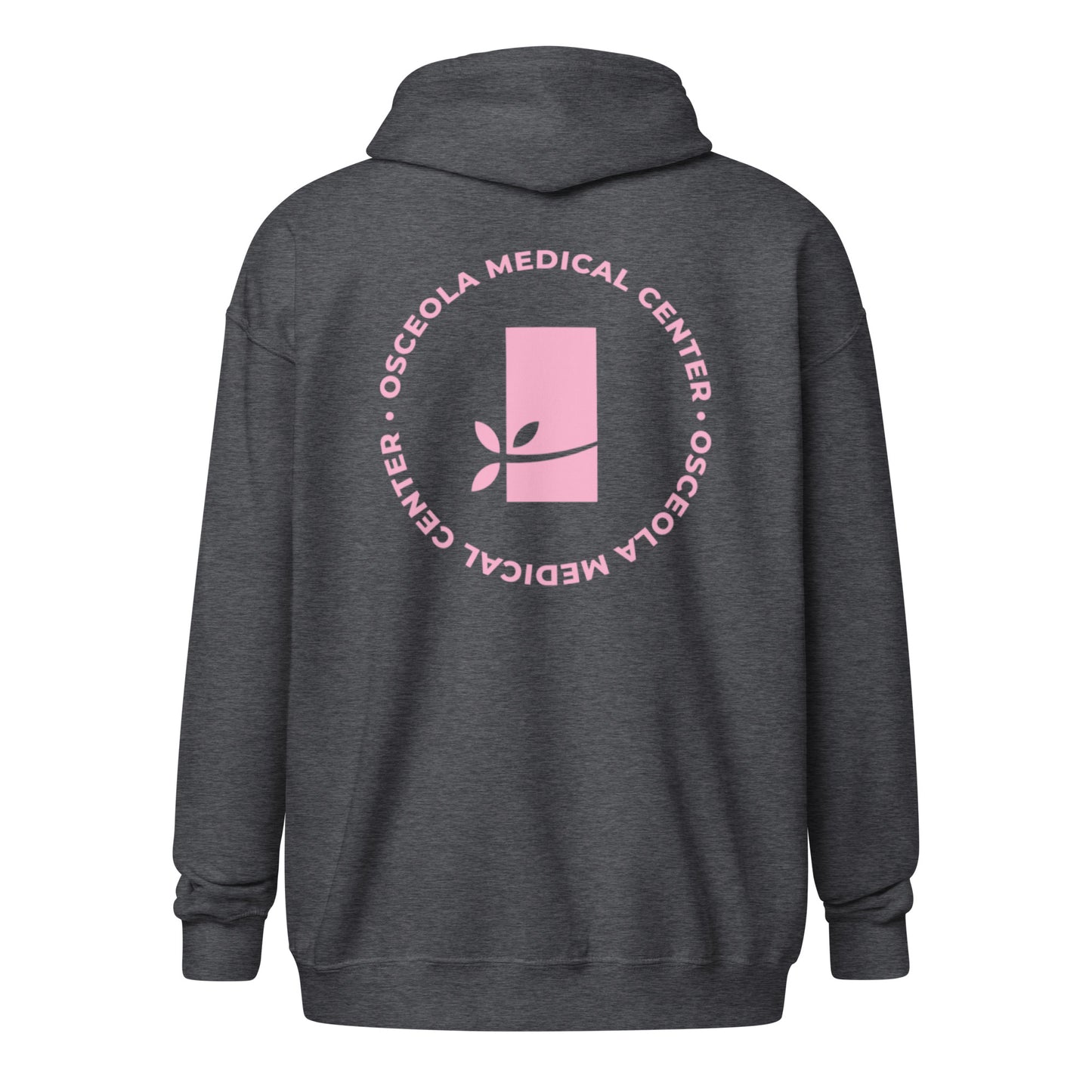 Pink OMC heavy zip hoodie