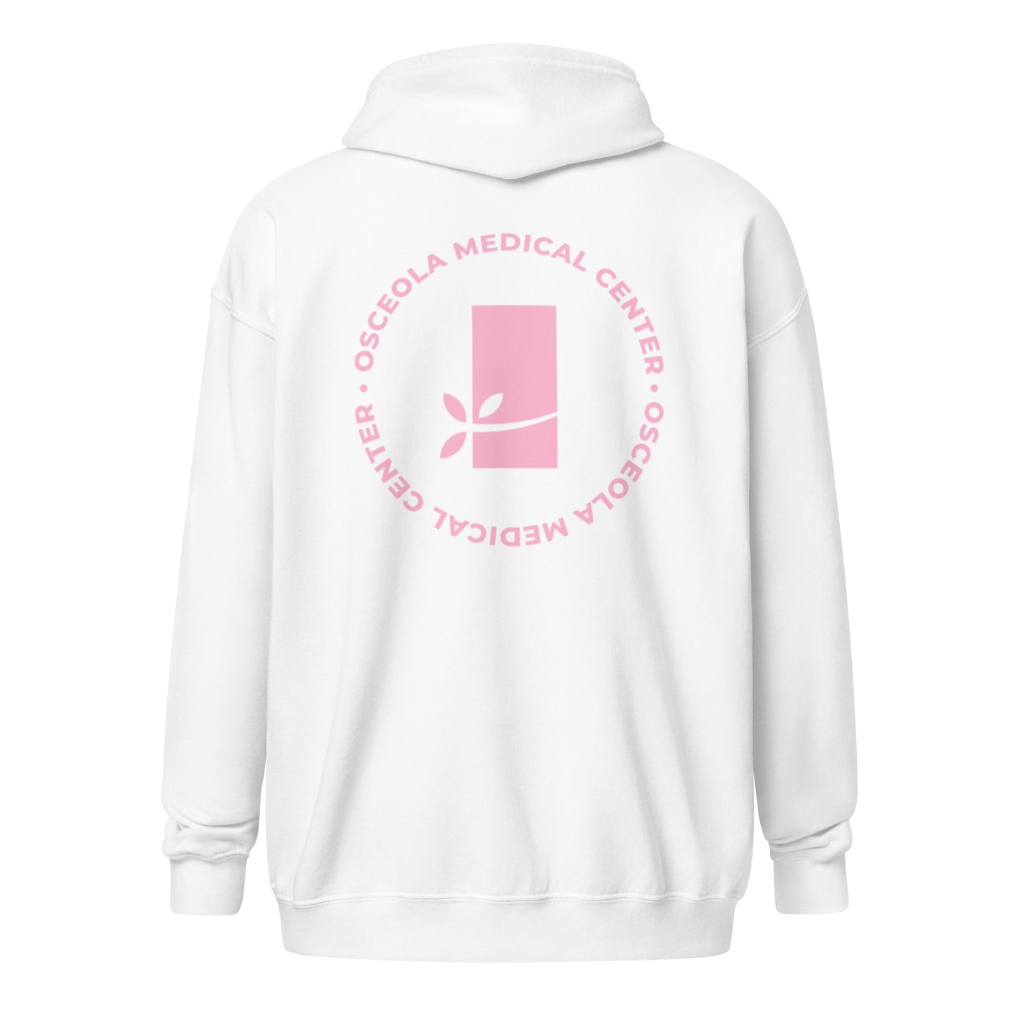 Pink OMC heavy zip hoodie